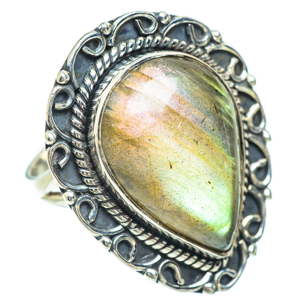 Labradorite Rings handcrafted by Anasilvercos - RING56192