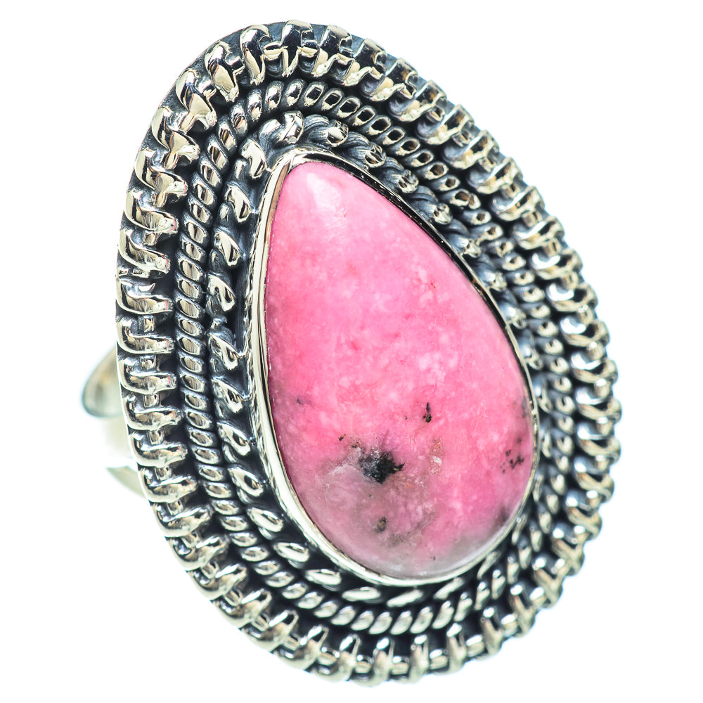 Rhodonite Rings handcrafted by Anasilvercos - RING56202
