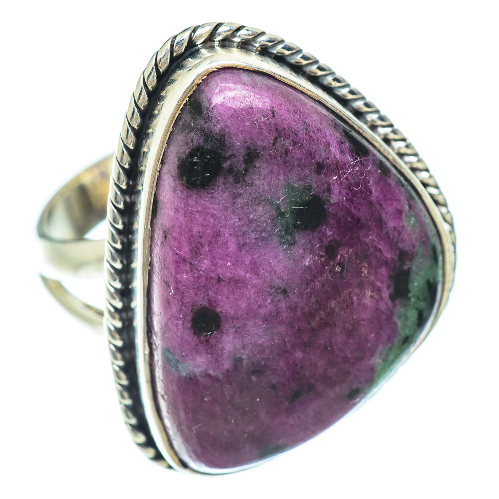 Ruby Zoisite Rings handcrafted by Anasilvercos - RING56204