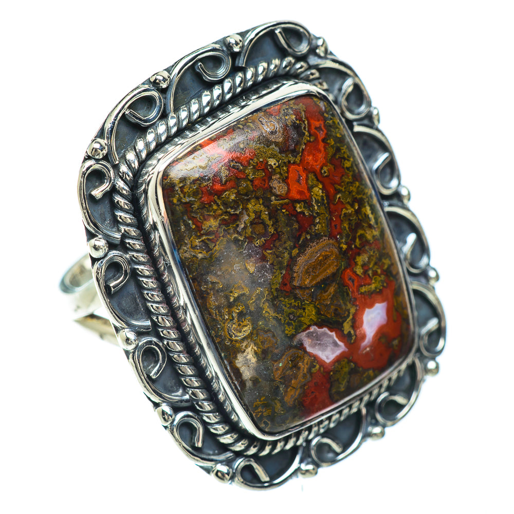 Red Jasper Rings handcrafted by Anasilvercos - RING56228