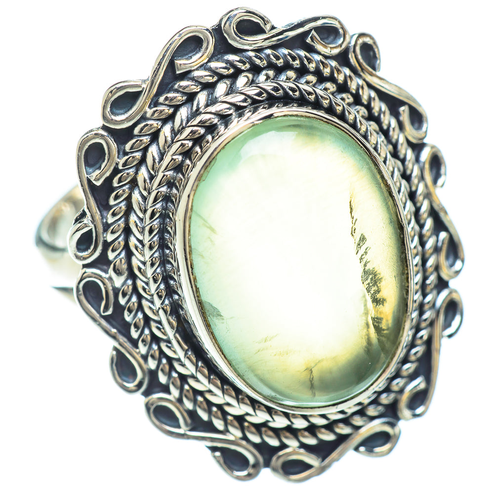Prehnite Rings handcrafted by Anasilvercos - RING56239