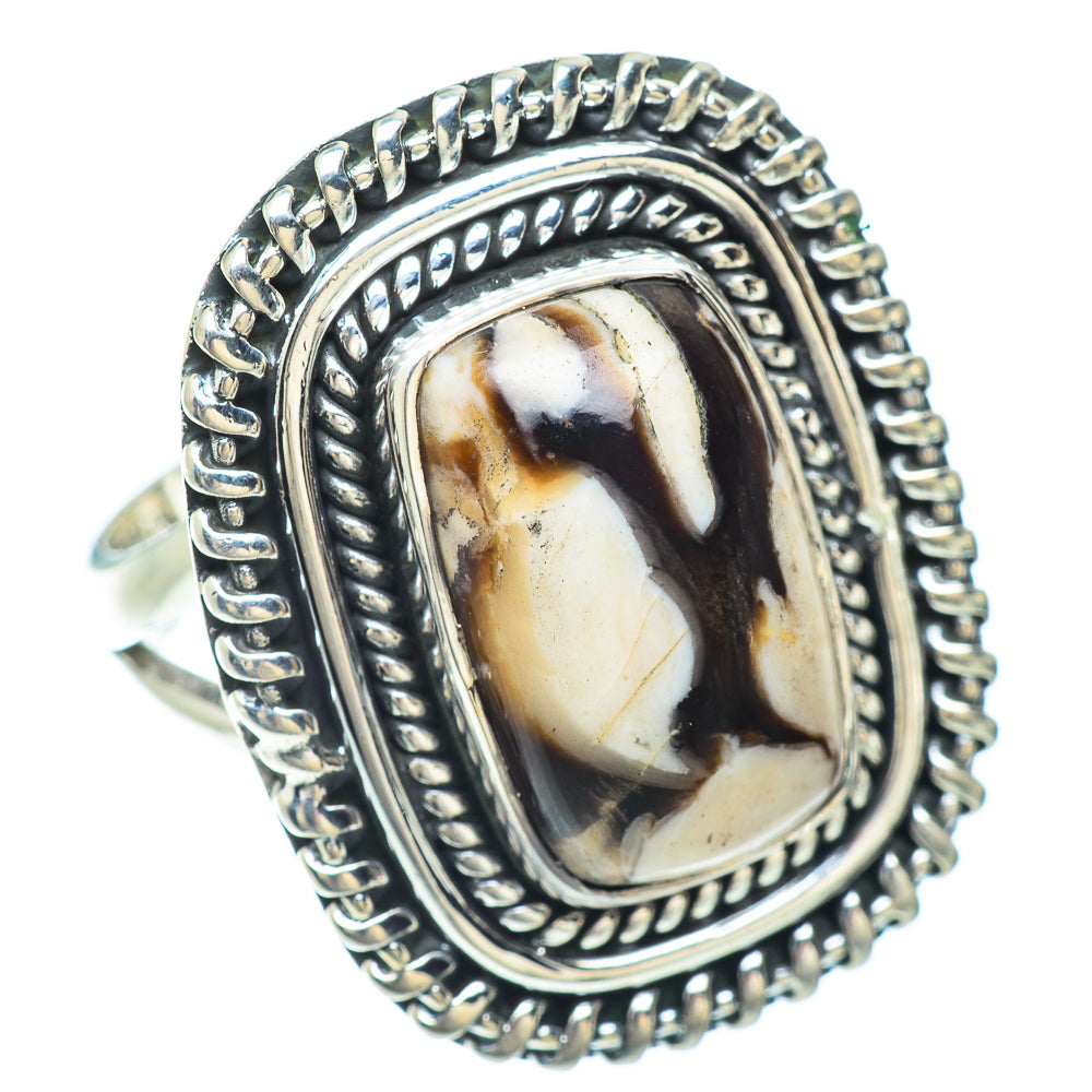Peanut Wood Jasper Rings handcrafted by Anasilvercos - RING56246