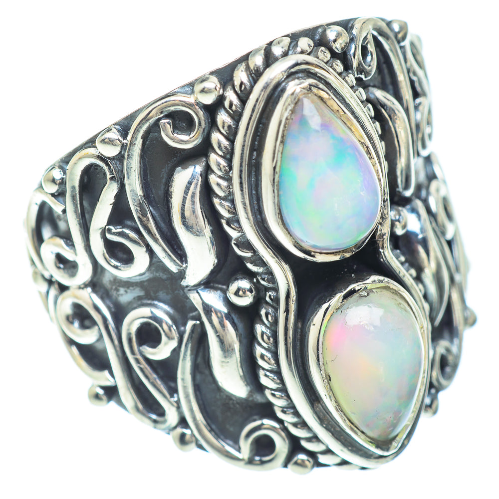 Ethiopian Opal Rings handcrafted by Anasilvercos - RING56262