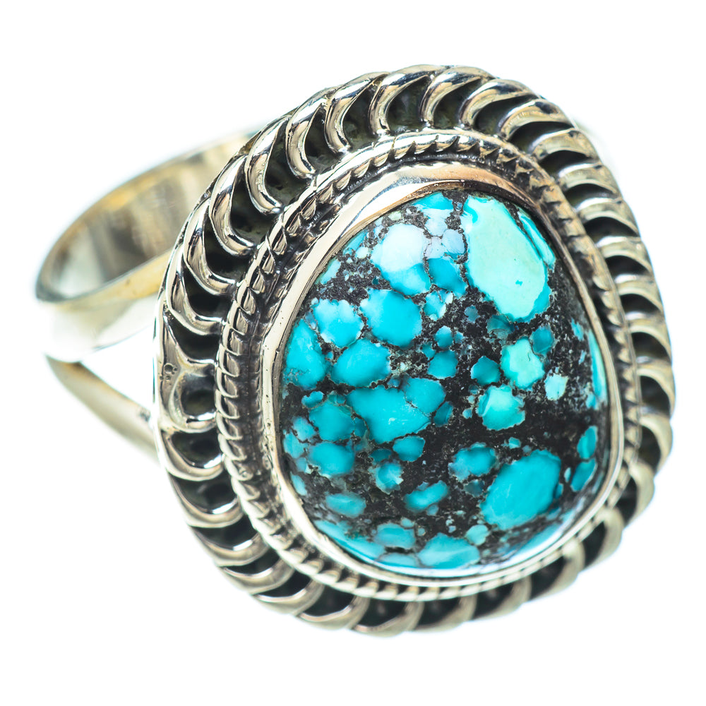 Tibetan Turquoise Rings handcrafted by Anasilvercos - RING56269