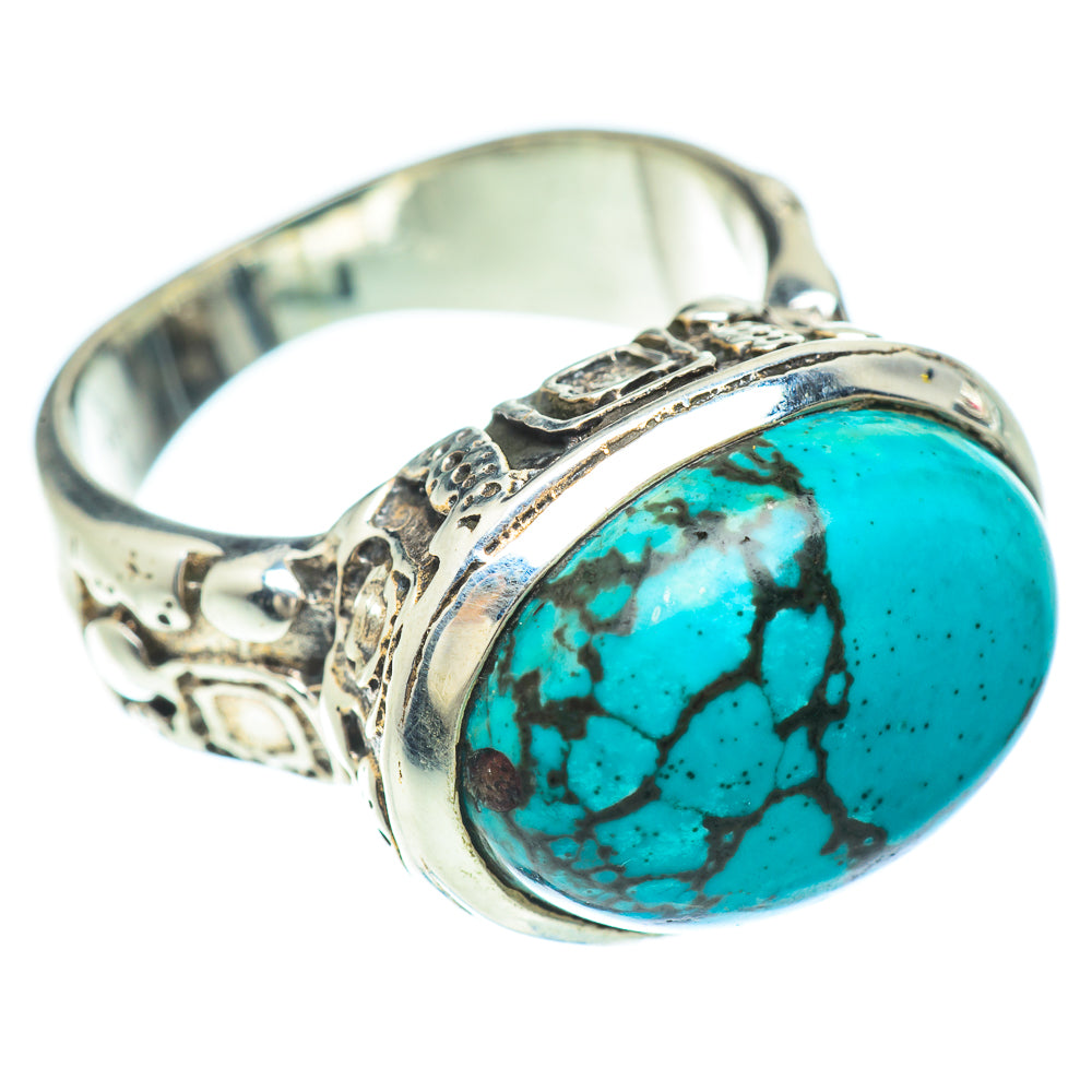 Tibetan Turquoise Rings handcrafted by Anasilvercos - RING56271