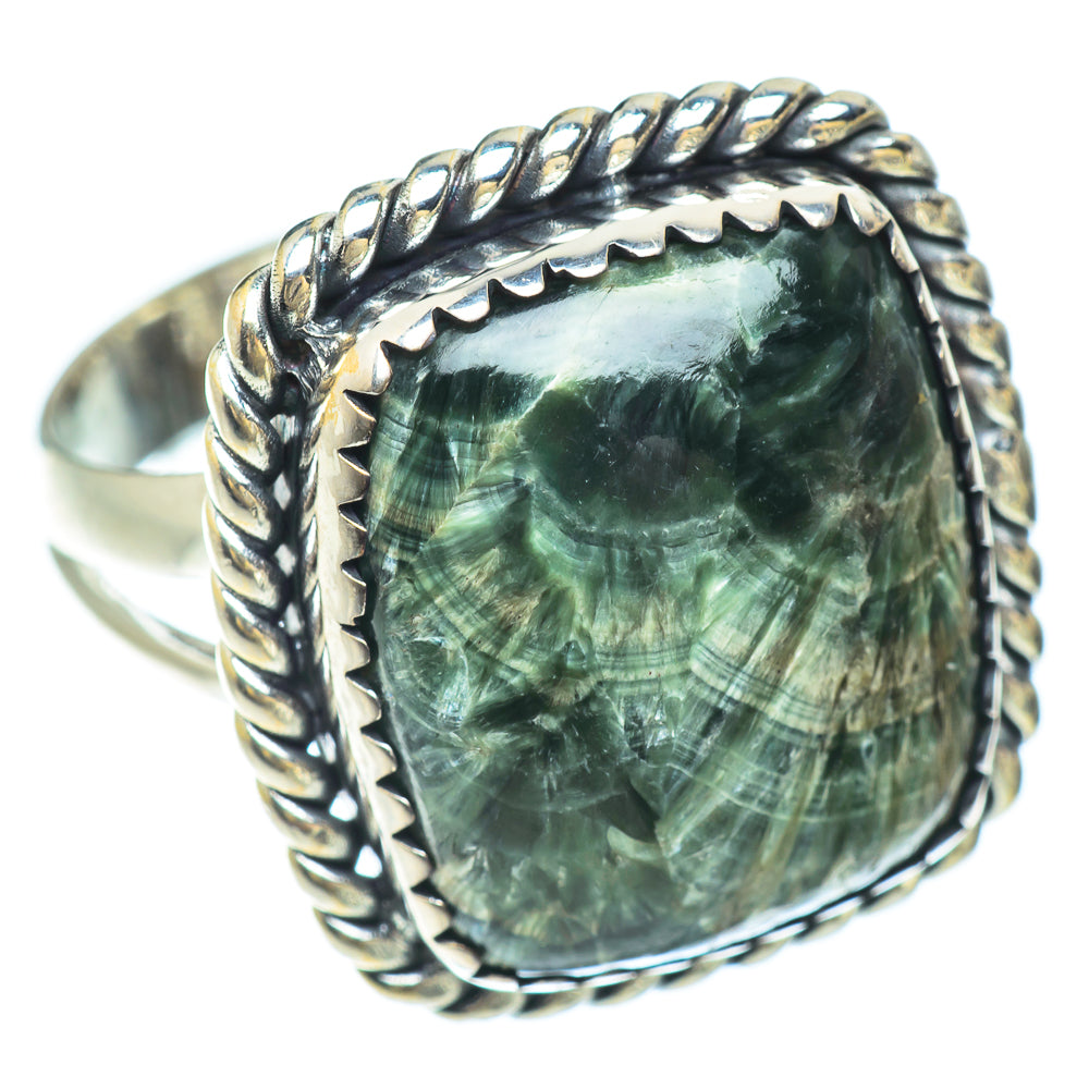 Seraphinite Rings handcrafted by Anasilvercos - RING56277
