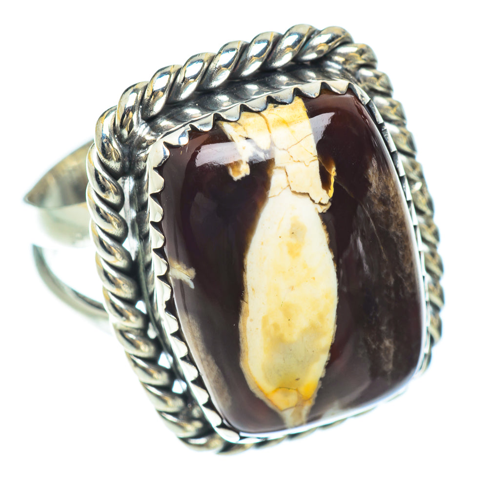 Peanut Wood Jasper Rings handcrafted by Anasilvercos - RING56282