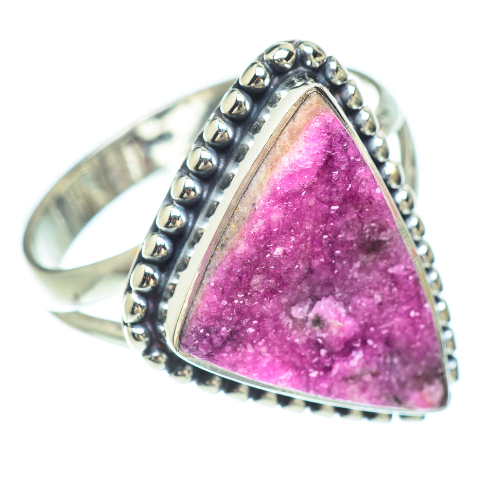 Cobalto Calcite Druzy Rings handcrafted by Anasilvercos - RING56286