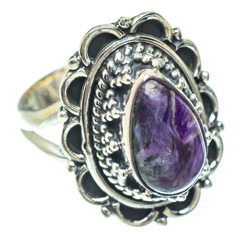 Charoite Rings handcrafted by Anasilvercos - RING56290