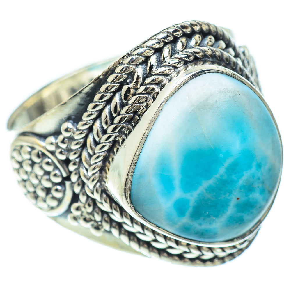 Larimar Rings handcrafted by Anasilvercos - RING56304