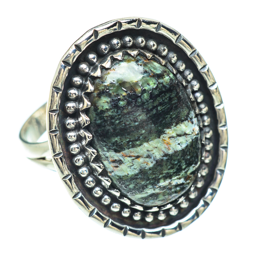 Lizard Jasper Rings handcrafted by Anasilvercos - RING56307