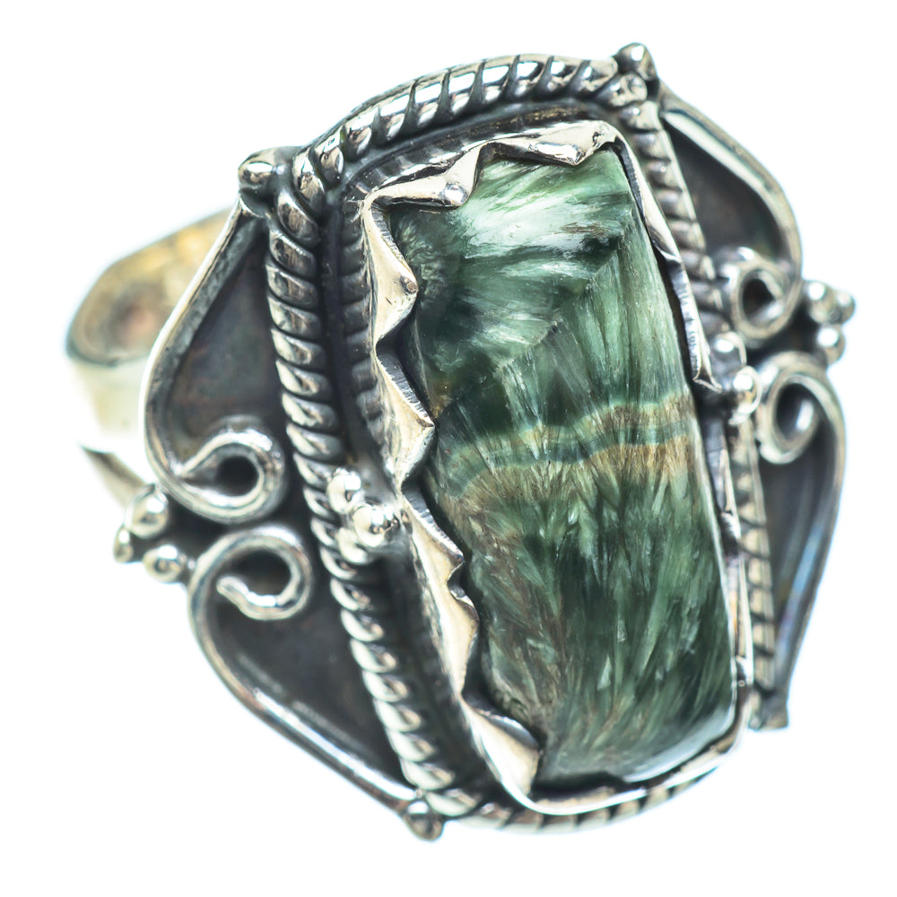 Seraphinite Rings handcrafted by Anasilvercos - RING56308