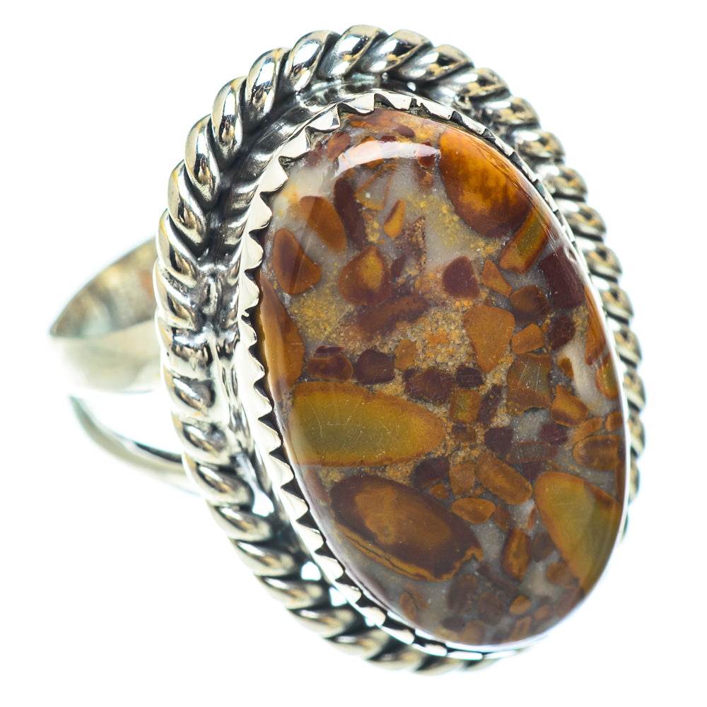 Chert Breccia Rings handcrafted by Anasilvercos - RING56312