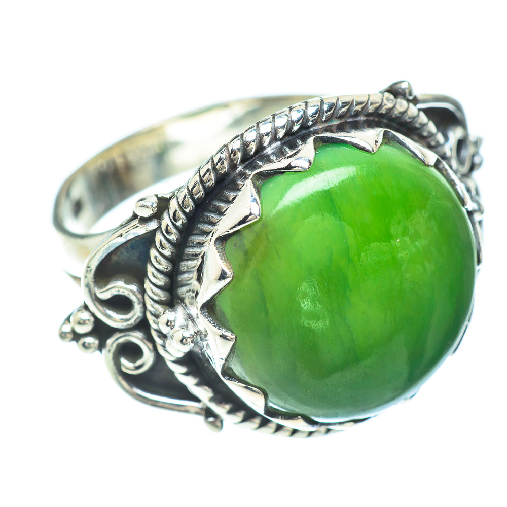 Nephrite Jade Rings handcrafted by Anasilvercos - RING56339