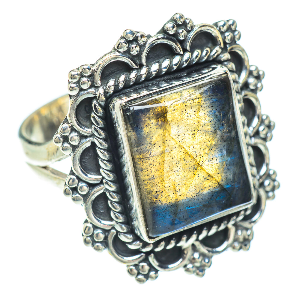 Labradorite Rings handcrafted by Anasilvercos - RING56358