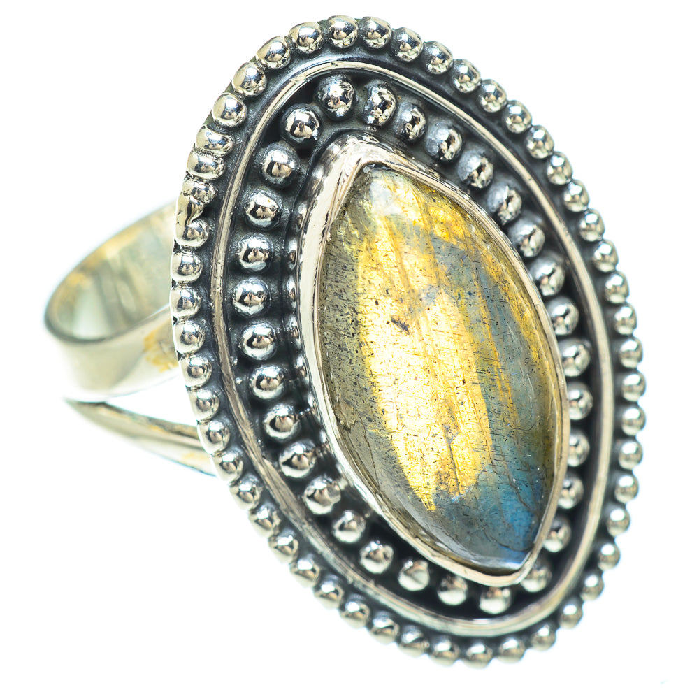 Labradorite Rings handcrafted by Anasilvercos - RING56363