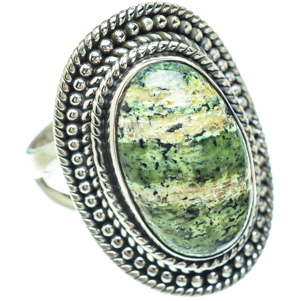 Lizard Jasper Rings handcrafted by Anasilvercos - RING56364