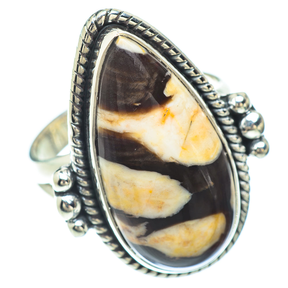 Peanut Wood Jasper Rings handcrafted by Anasilvercos - RING56370