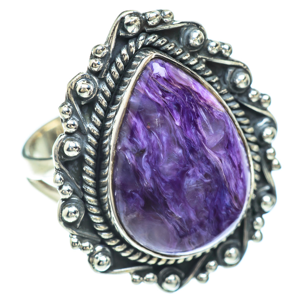 Charoite Rings handcrafted by Anasilvercos - RING56376