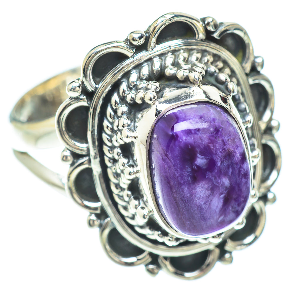 Charoite Rings handcrafted by Anasilvercos - RING56377