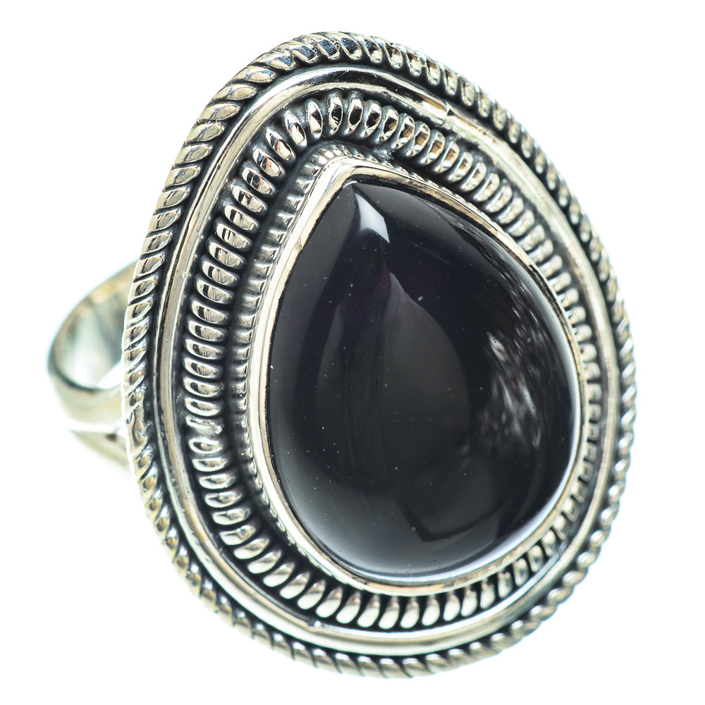 Black Onyx Rings handcrafted by Anasilvercos - RING56379