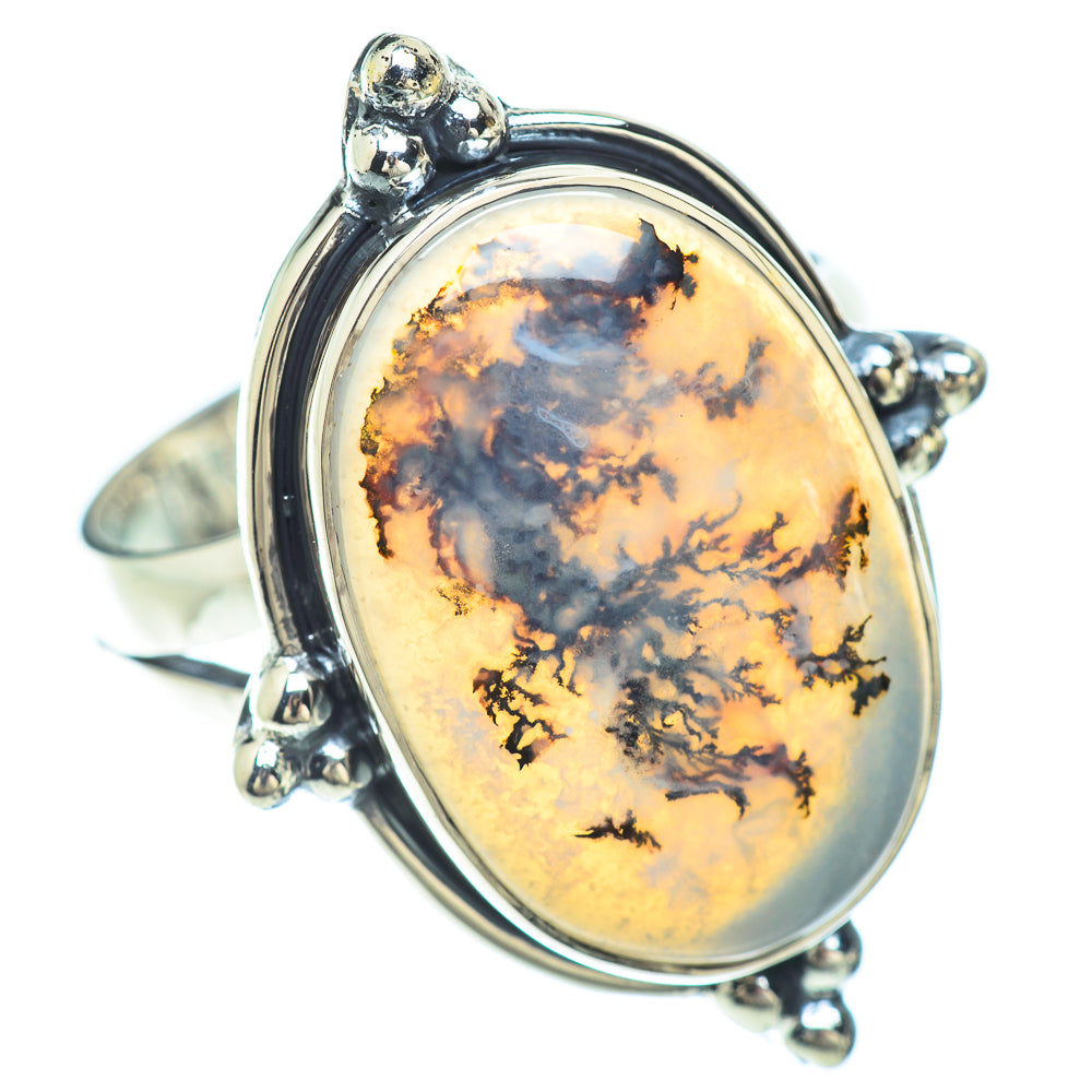 Scenic Dendritic Agate Rings handcrafted by Anasilvercos - RING56380
