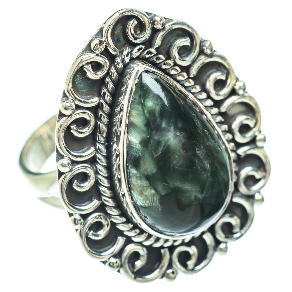 Seraphinite Rings handcrafted by Anasilvercos - RING56391