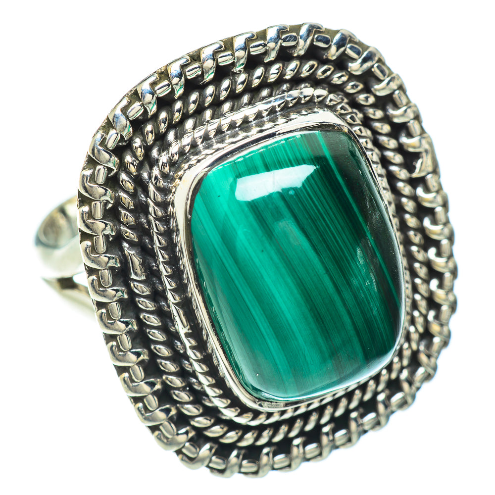 Malachite Rings handcrafted by Anasilvercos - RING56392