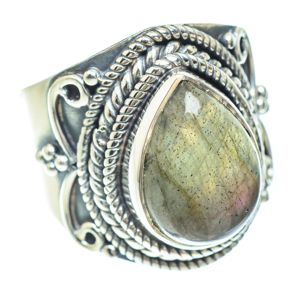 Labradorite Rings handcrafted by Anasilvercos - RING56402