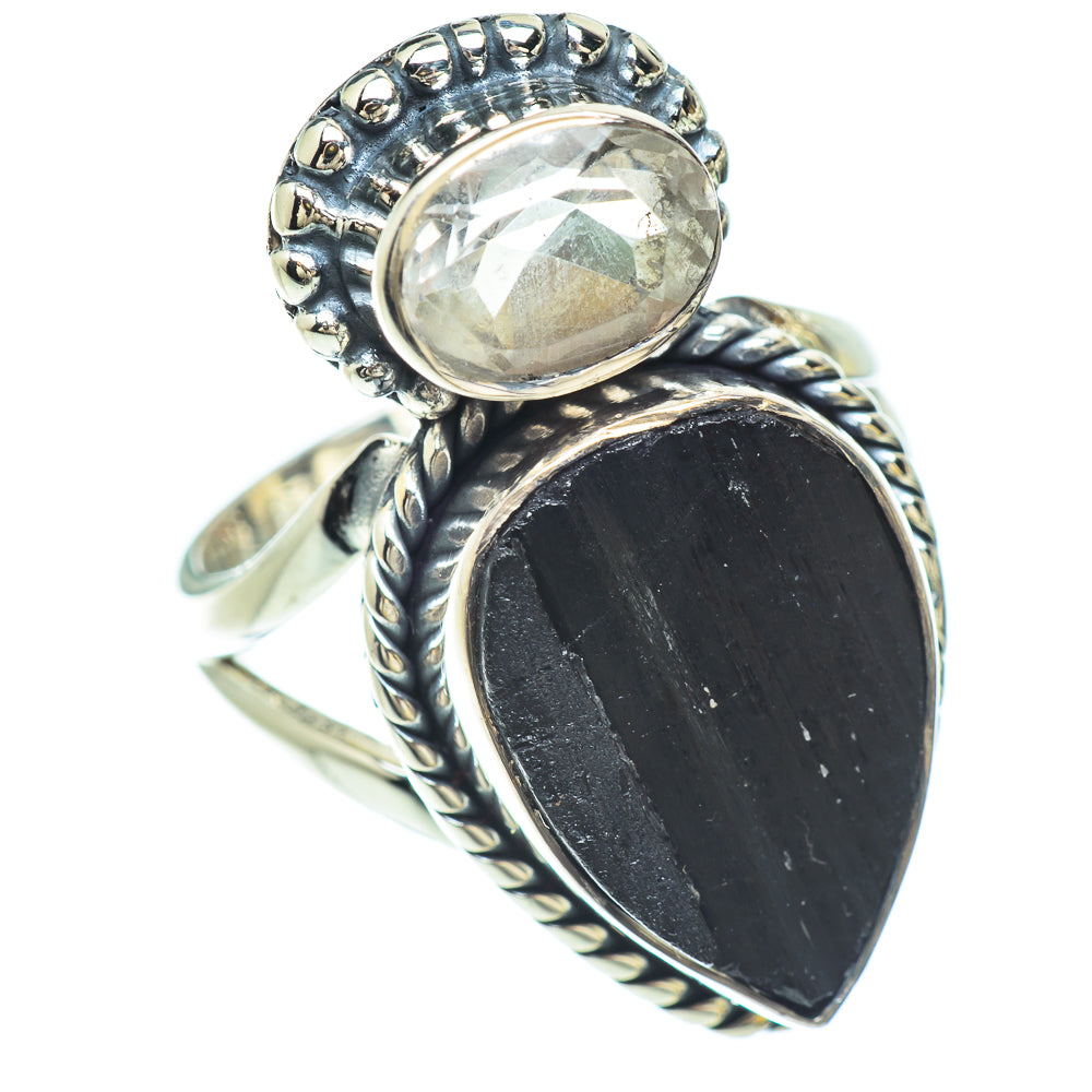 Black Tourmaline Rings handcrafted by Anasilvercos - RING56405