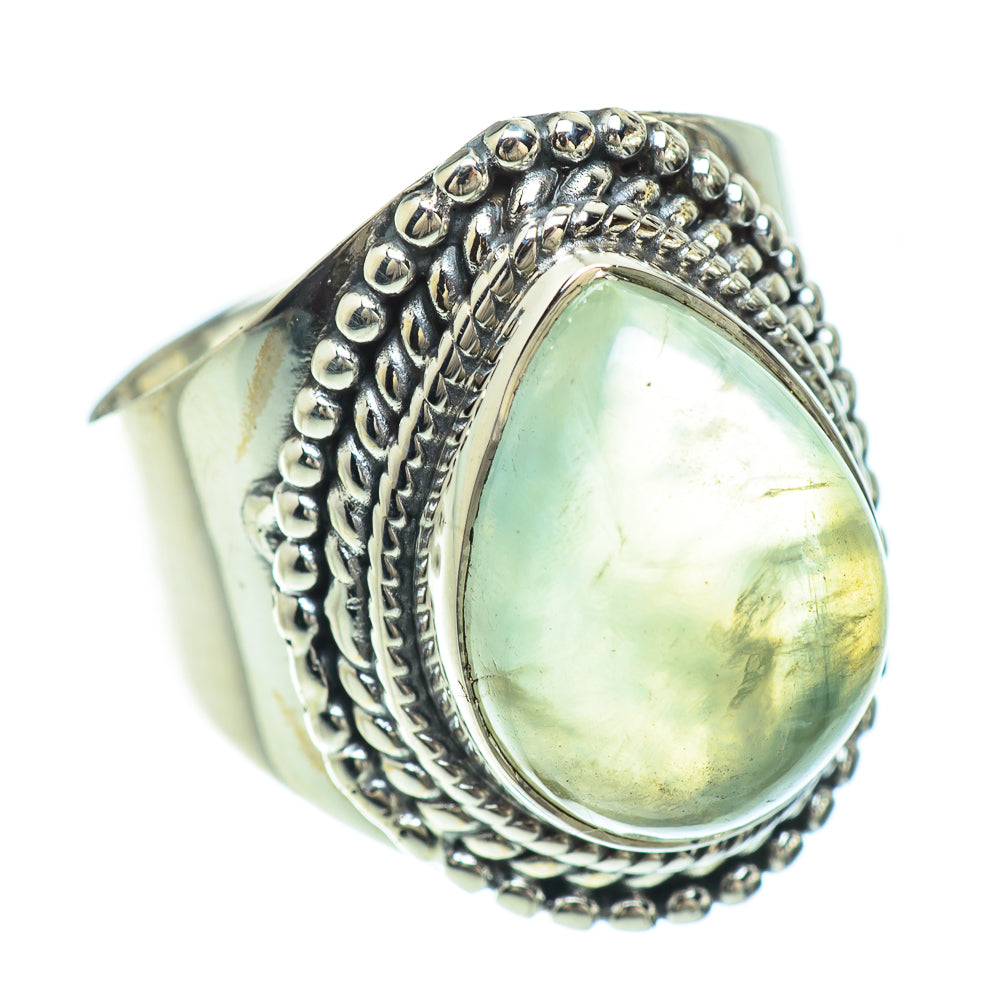 Prehnite Rings handcrafted by Anasilvercos - RING56418