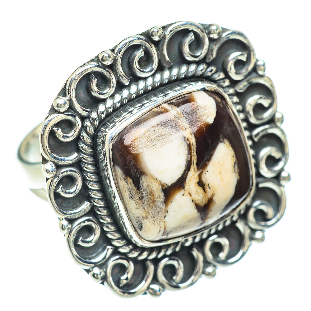 Peanut Wood Jasper Rings handcrafted by Anasilvercos - RING56424 - Photo 2