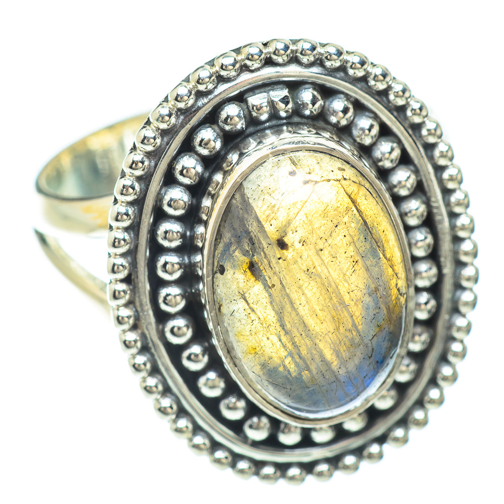 Labradorite Rings handcrafted by Anasilvercos - RING56438