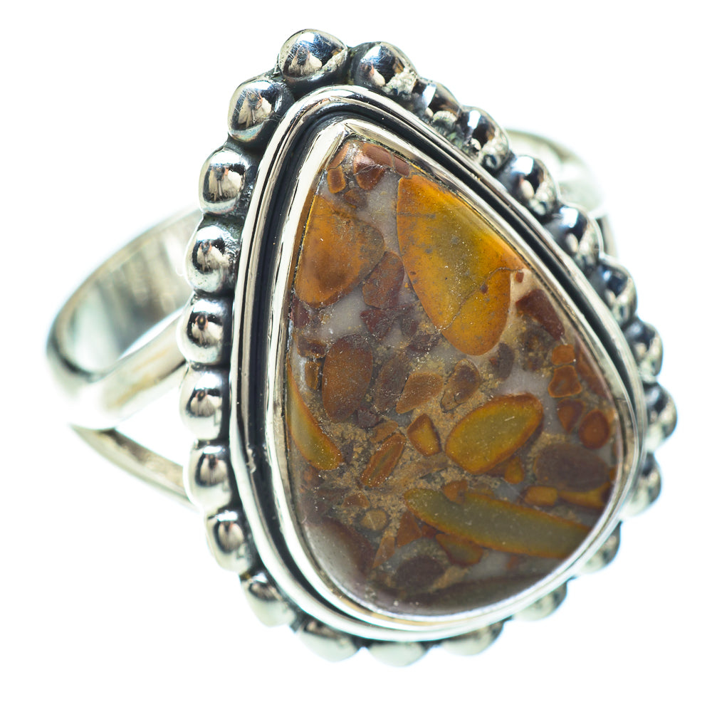 Chert Breccia Rings handcrafted by Anasilvercos - RING56466 - Photo 2