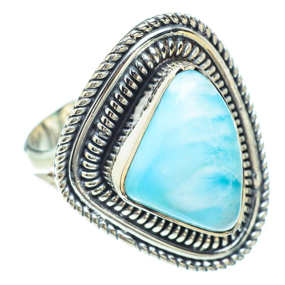 Larimar Rings handcrafted by Anasilvercos - RING56509