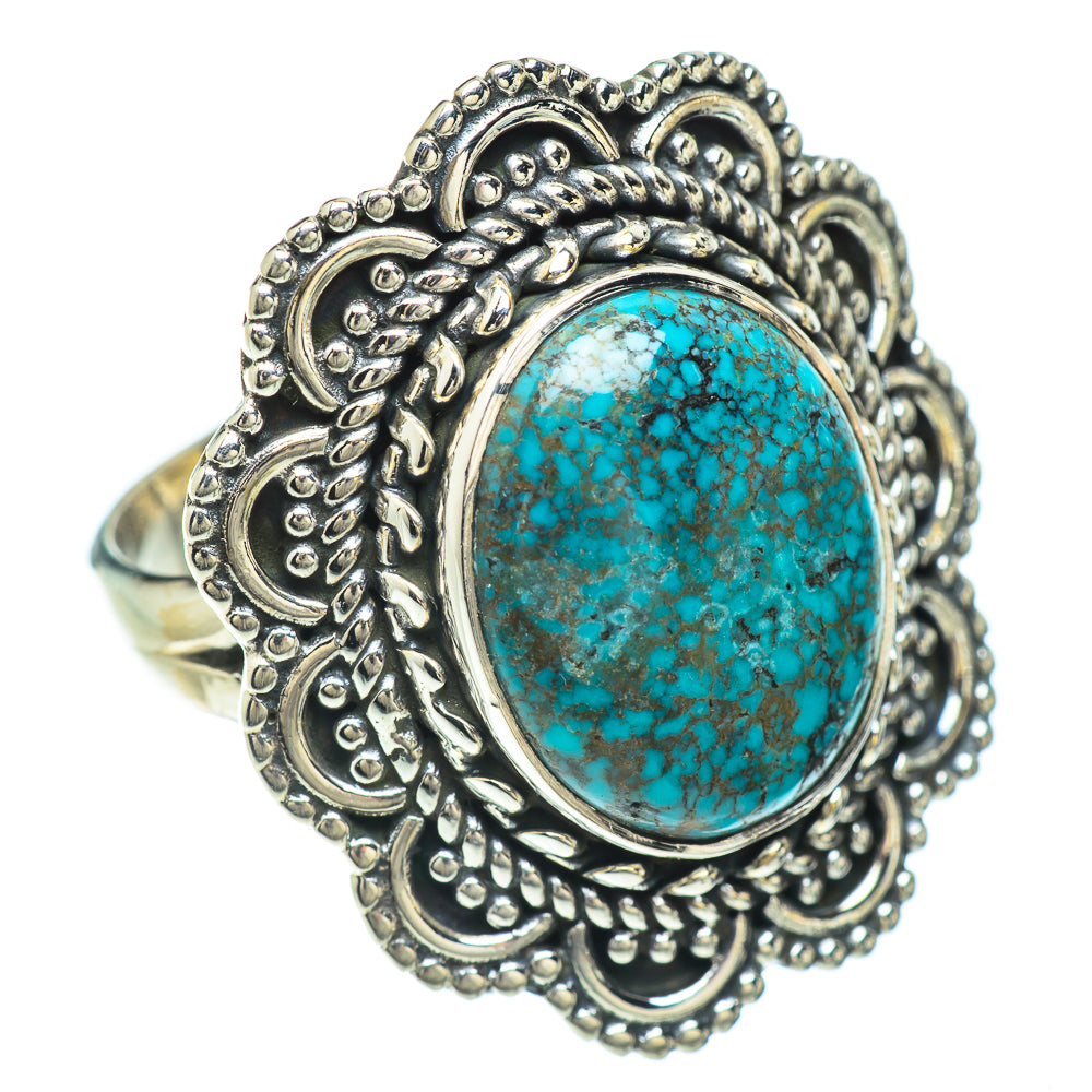 Tibetan Turquoise Rings handcrafted by Anasilvercos - RING56525