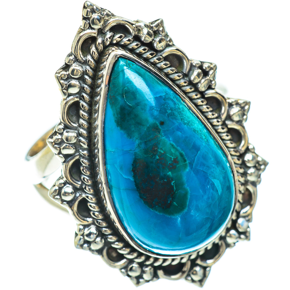 Chrysocolla Rings handcrafted by Anasilvercos - RING56556