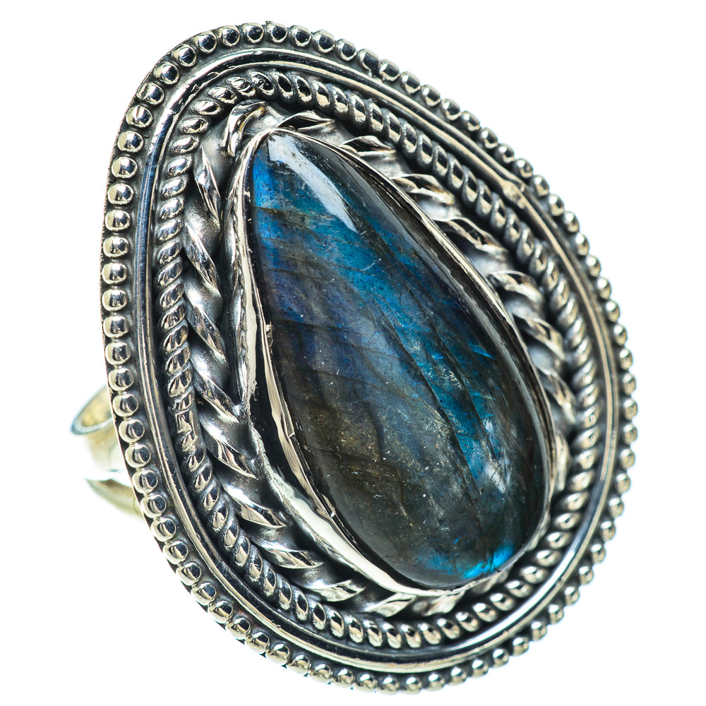 Labradorite Rings handcrafted by Anasilvercos - RING56557