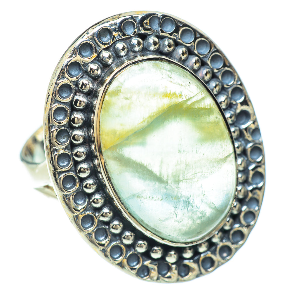 Green Fluorite Rings handcrafted by Anasilvercos - RING56561