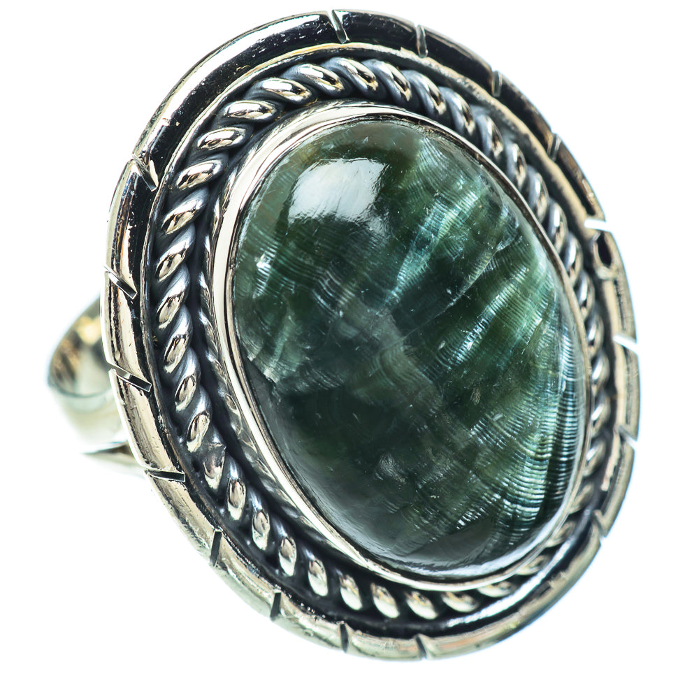 Seraphinite Rings handcrafted by Anasilvercos - RING56567