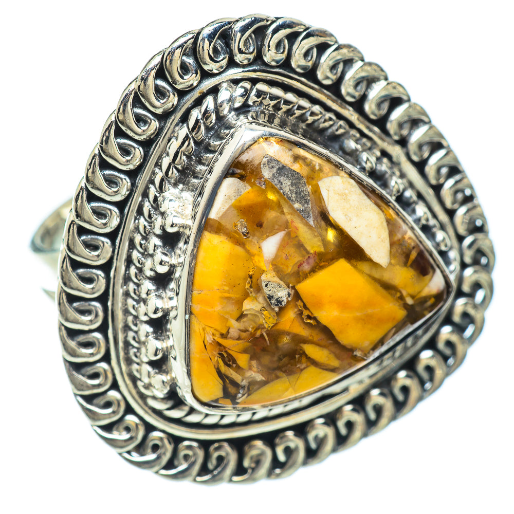 Brecciated Mookaite Rings handcrafted by Anasilvercos - RING56575