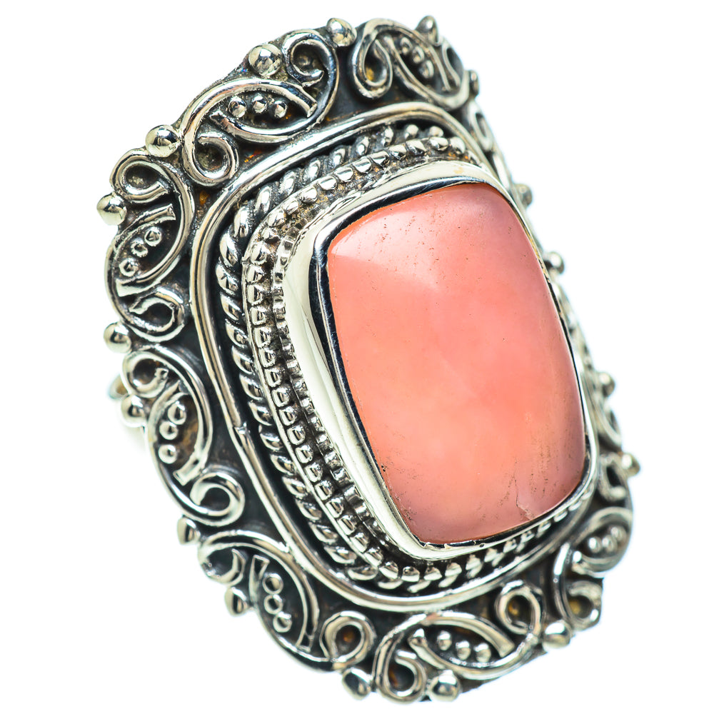Pink Opal Rings handcrafted by Anasilvercos - RING56577
