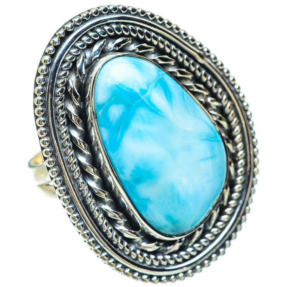 Larimar Rings handcrafted by Anasilvercos - RING56594