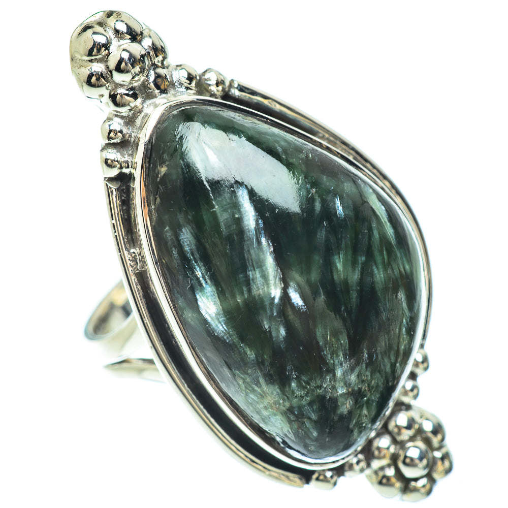 Seraphinite Rings handcrafted by Anasilvercos - RING56599