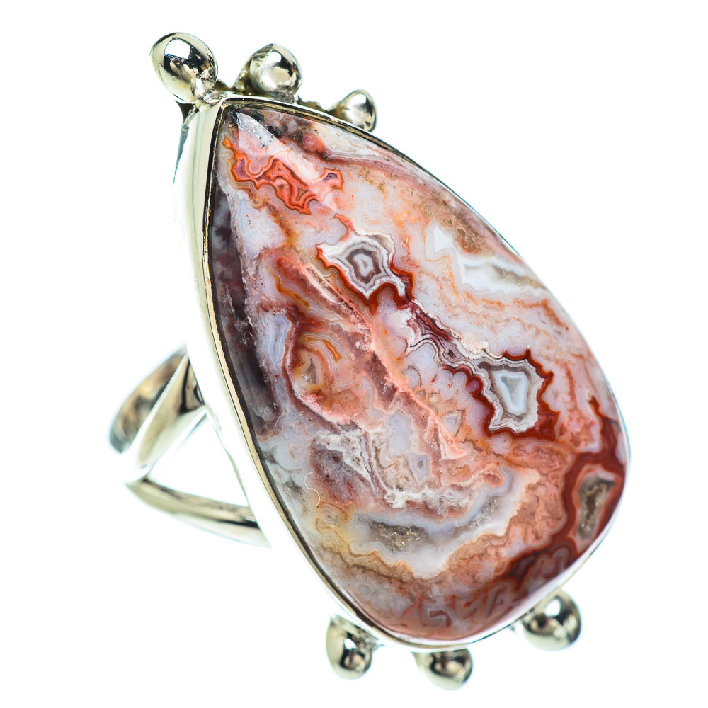 Crazy Lace Agate Rings handcrafted by Anasilvercos - RING56603