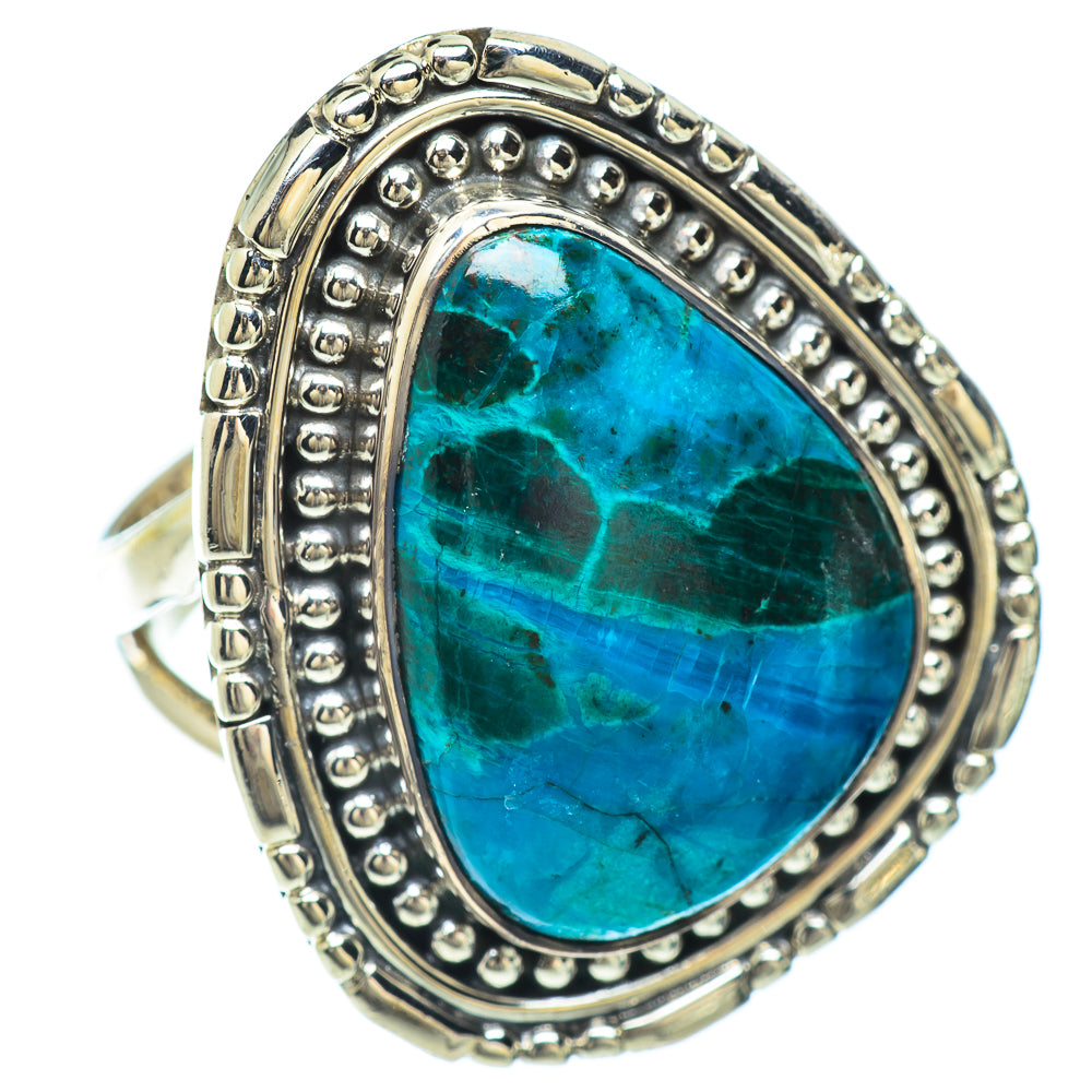 Chrysocolla Rings handcrafted by Anasilvercos - RING56622