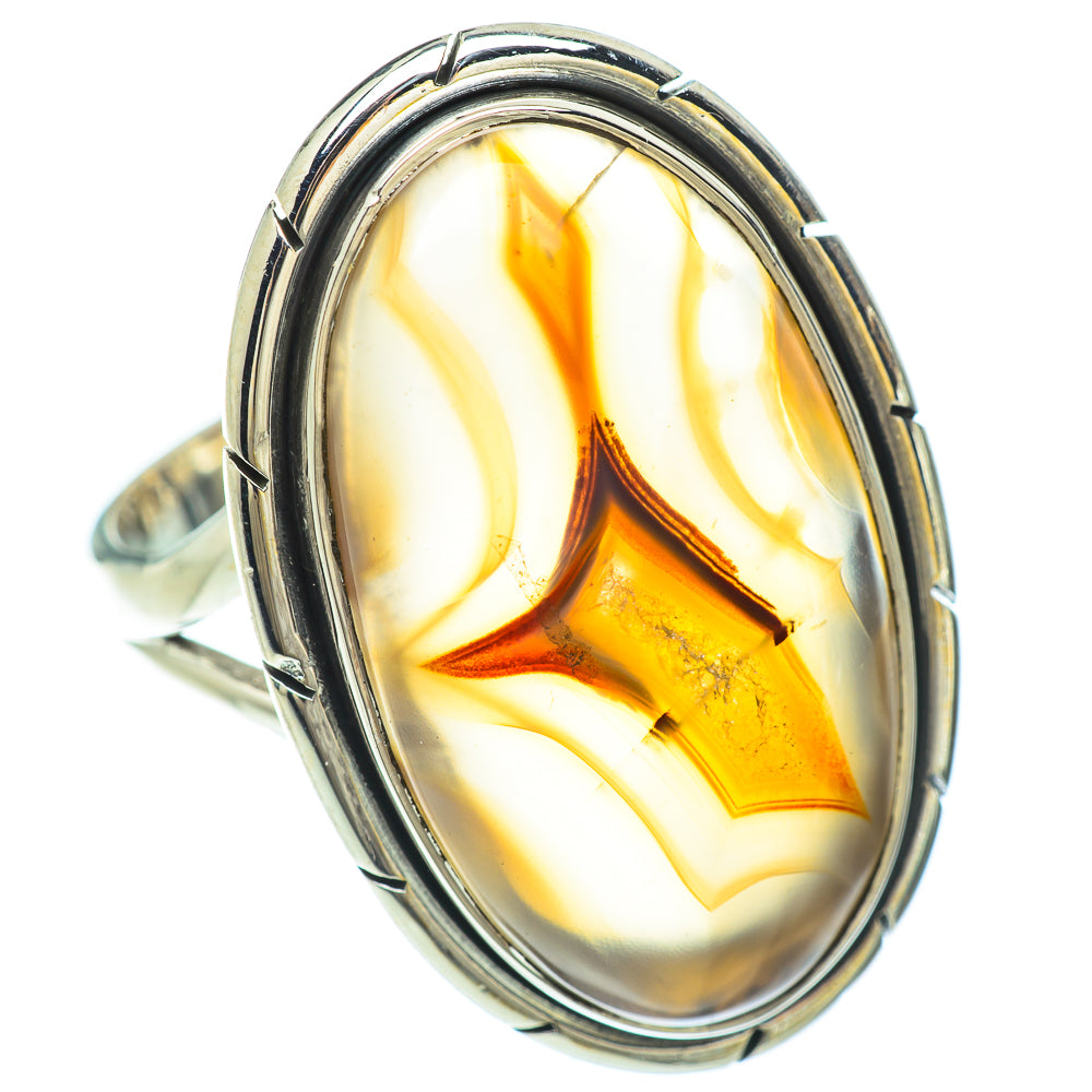 Botswana Agate Rings handcrafted by Anasilvercos - RING56630