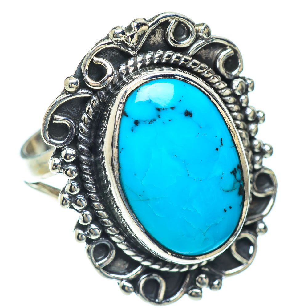 Tibetan Turquoise Rings handcrafted by Anasilvercos - RING56633