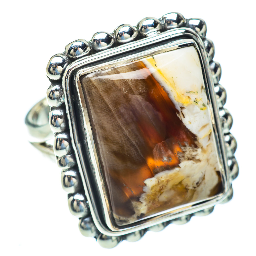 Peanut Wood Jasper Rings handcrafted by Anasilvercos - RING56646