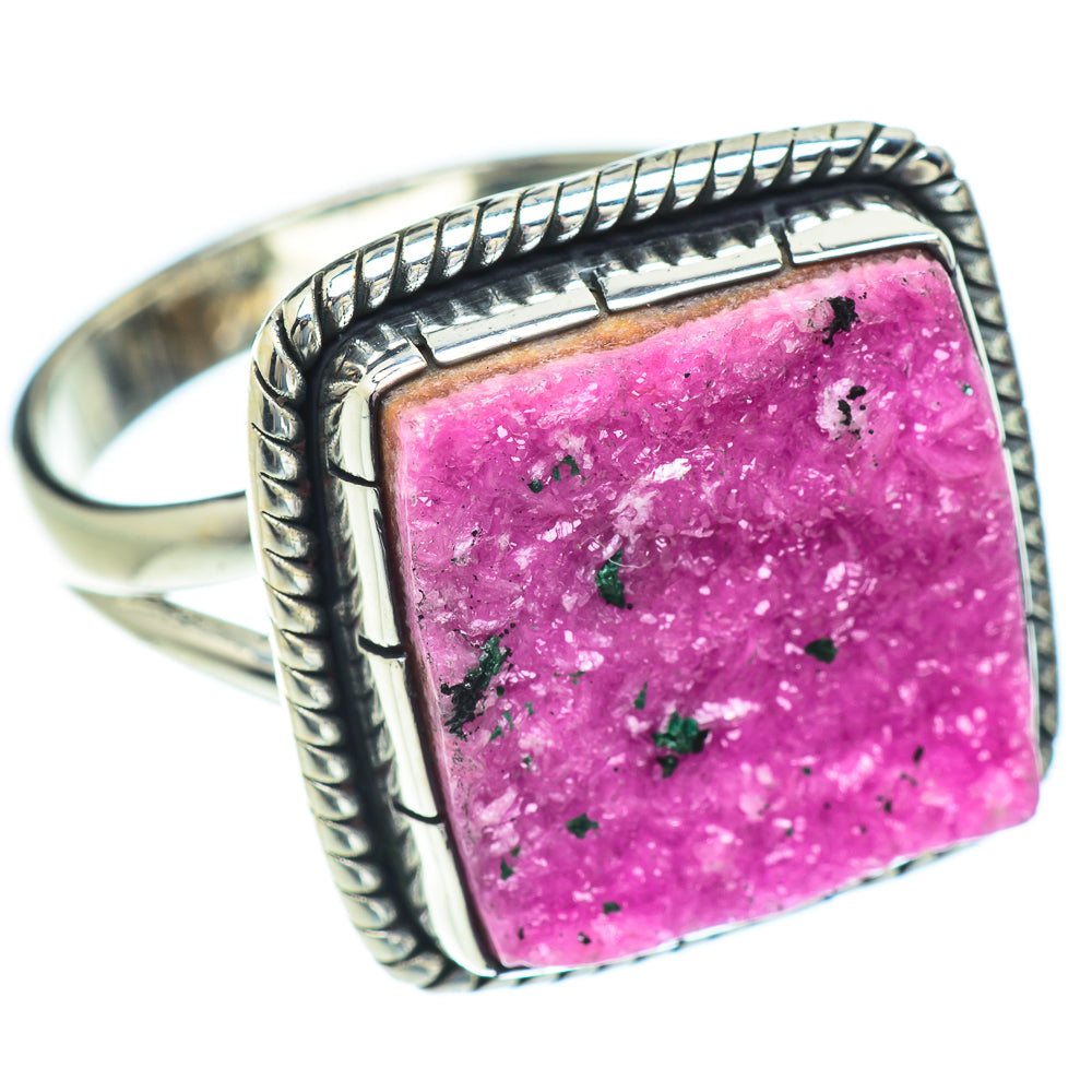 Cobalto Calcite Druzy Rings handcrafted by Anasilvercos - RING56652